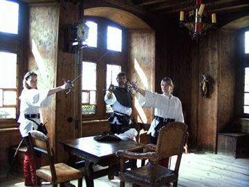 Fencing demonstration at Schattenburg Castle in Feldkirch (Austria)